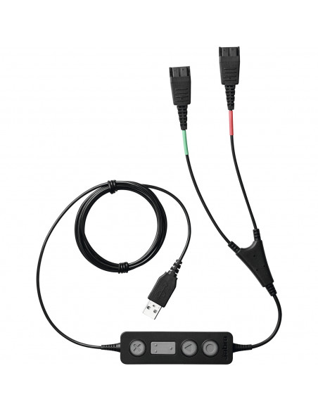 Jabra 265-09 cavo audio USB2.0 2x QD Nero