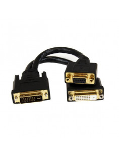 StarTech.com Cavo sdoppiatore DVI-I a DVI-D e HD15 VGA per thin client Wyse - Cavetto Splitter DVI - 20 cm