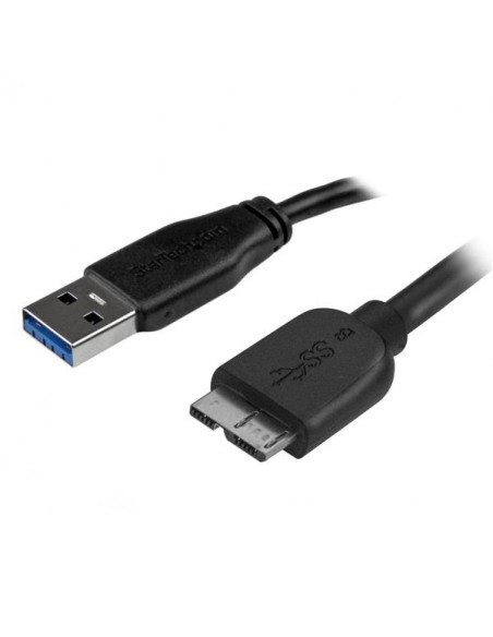 StarTech.com Cavo USB 3.0 Tipo A a Micro B slim - Connettore USB3.0 A a Micro B slim M/M - 2m