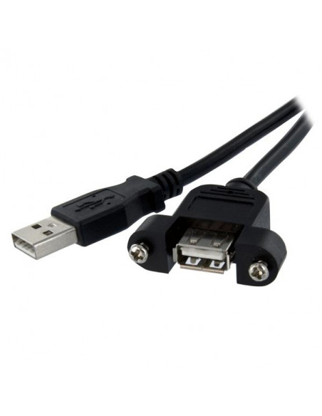 StarTech.com Cavo Prolunga USB 2.0 per montaggio a pannello di Tipo A/A Femmina A / Maschio A - 60 cm