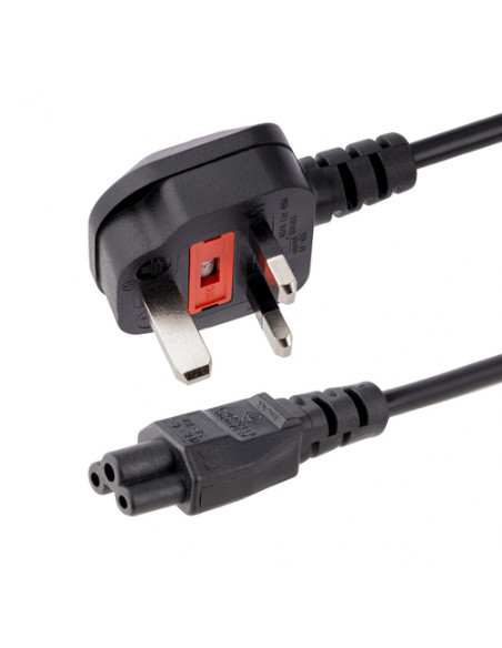 StarTech.com Cavo di Alimentazione per Notebook da 1m Cavo Elettrico AC di Ricambio per Alimentatori da BS 1363 UK a C5 2.5A-250