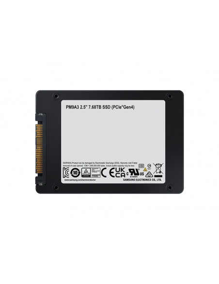 Samsung PM9A3 7,68 TB 2.5" PCI Express 4.0 NVMe V-NAND TLC