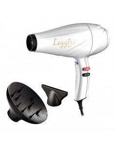 GA.MA Phon Leggero Ion: tecnologia agli ioni, anti crespo, 2400 W, Motore AC a lunga durata Made in Italy, 6 combinazioni di vel