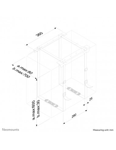 Neomounts CPU-D025BLACK Supporto per CPU - max 20 kg - universale