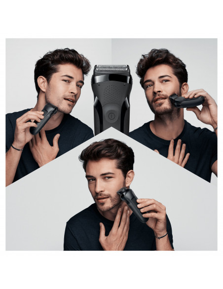 Braun Series 3 Shave&Style 300BT Rasoio Da Barba Elettrico Da Uomo, Nero