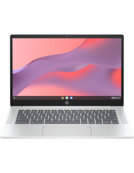 HP Chromebook 14a-nf0015nl Intel® N N100 35,6 cm (14") HD 4 GB LPDDR5-SDRAM 128 GB eUFS Wi-Fi 6E (802.11ax) ChromeOS Argento