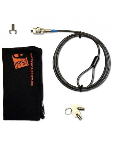 DELL 1DJXC cavo di sicurezza Nero, Argento 1,82 m