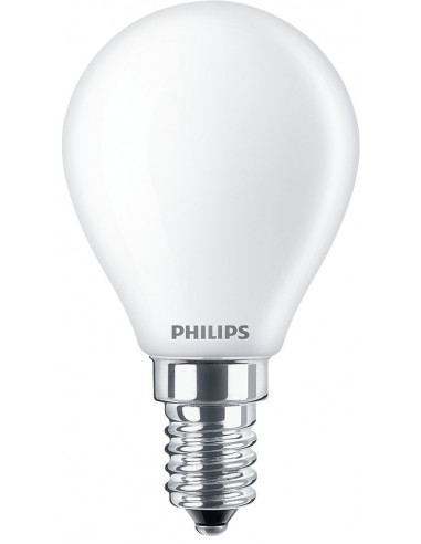 Philips Lampadina candela smerigliata a filamento 40 W P45 E14