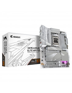 GIGABYTE X870 AORUS ELITE WIFI7 ICE Scheda Madre - Supporta CPU AMD Ryzen 9000, 16+2+2 fasi VRM digitale, fino a 8200MHz DDR5 (O