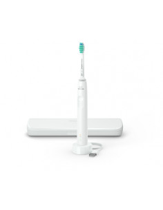 Philips Sonicare serie 3100 Spazzolino Elettrico Sonico Bianco, con custodia da viaggio HX3673/13 2