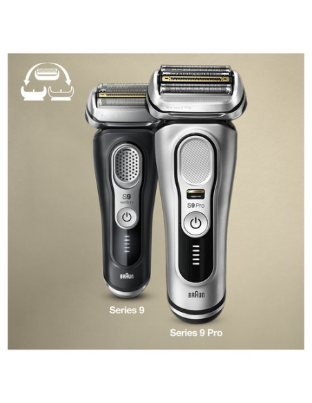 Braun Series 9 94M Testina Di Ricambio Per Rasoio Elettrico Uomo - Argento - Compatibile Con Rasoio elettrico Pro e
