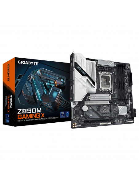 GIGABYTE Scheda madre Z890M GAMING X - Supporta CPU Intel Core Ultra (Serie 2), 8+1+2 fasi VRM, fino a 8800MHz DDR5 (OC), 1xPCIe
