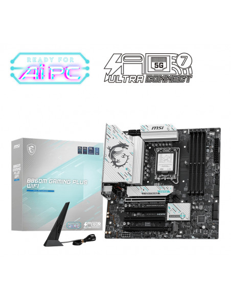 MSI B860M GAMING PLUS WIFI scheda madre Intel B860 LGA 1851 (Socket V1) micro ATX