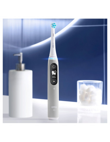 Oral-B iO Spazzolino Elettrico Ricaricabile 6S Grigio, 2 Testine, 1 Custodia Da Viaggio, 1 Spazzolino