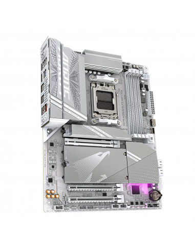 GIGABYTE X870 AORUS ELITE WIFI7 ICE Scheda Madre - Supporta CPU AMD Ryzen 9000, 16+2+2 fasi VRM digitale, fino a 8200MHz DDR5 (O