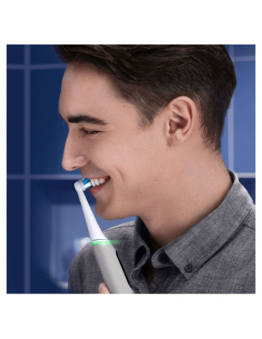 Oral-B iO Spazzolino Elettrico Ricaricabile 6S Grigio, 2 Testine, 1 Custodia Da Viaggio, 1 Spazzolino