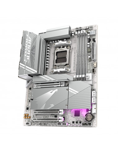 GIGABYTE X870 AORUS ELITE WIFI7 ICE Scheda Madre - Supporta CPU AMD Ryzen 9000, 16+2+2 fasi VRM digitale, fino a 8200MHz DDR5 (O