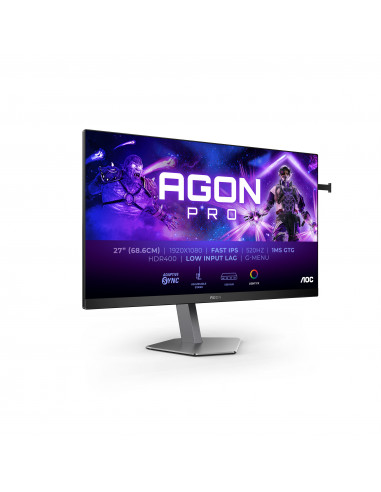 AOC G2 AG276FK Monitor PC 68,6 cm (27") 1920 x 1080 Pixel Full HD LED Nero, Grigio