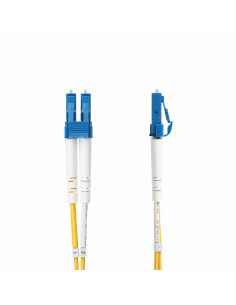 StarTech.com Cavo in fibra ottica duplex monomodale OS2 da LC a LC (UPC) da 1m, 9/125µm, 100G, Insensibile alla piegatura, Bass 2