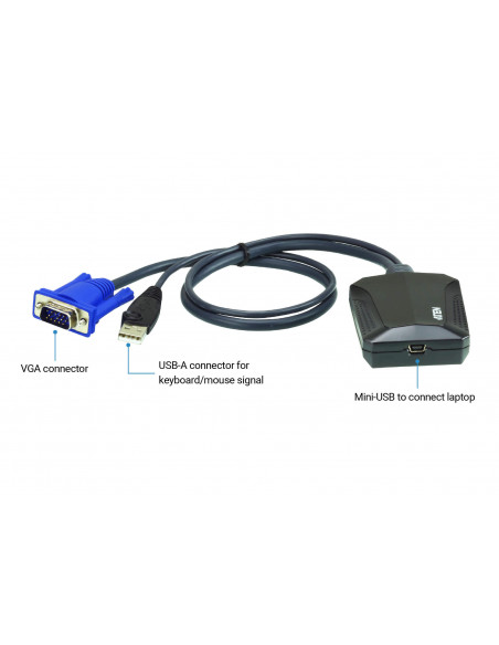 ATEN Adattatore crash cart console KVM USB per laptop