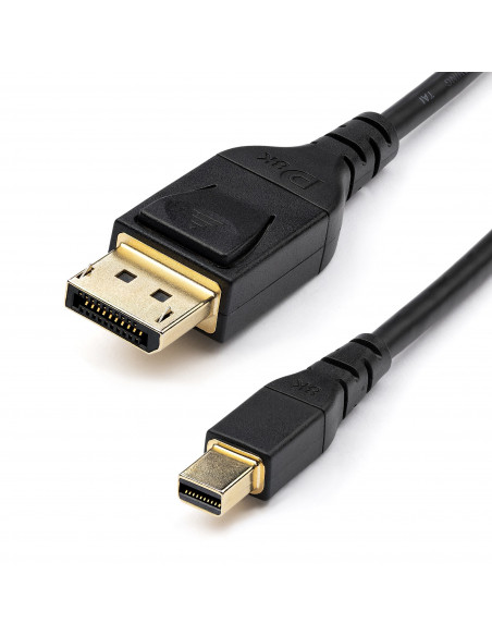 StarTech.com Cavo da Mini DisplayPort a DisplayPort 1.4 certificato VESA da 1m- 8K 60Hz HBR3 HDR - Cavo da mDP a DP 1.4 Super UH