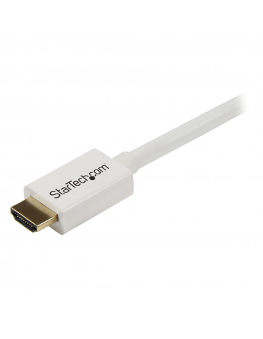 StarTech.com Cavo HDMI ad alta velocità da 5 m - Cavo Ultra HD 4k x 2k a parete CL3 bianco - HDMI a HDMI - M/M