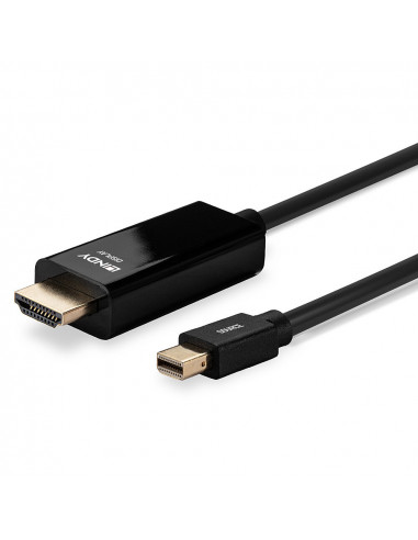 Lindy 36926 cavo e adattatore video 1 m HDMI tipo A (Standard) Mini DisplayPort Nero