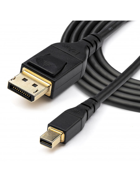 StarTech.com Cavo da Mini DisplayPort a DisplayPort 1.4 certificato VESA da 1m- 8K 60Hz HBR3 HDR - Cavo da mDP a DP 1.4 Super UH