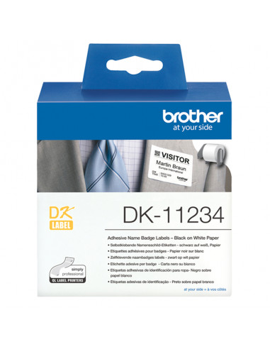 Brother DK-11234 etichetta per stampante Bianco Etichetta per stampante autoadesiva