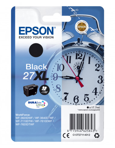 Epson Alarm clock Cartuccia Sveglia Nero Inchiostri DURABrite Ultra 27XL