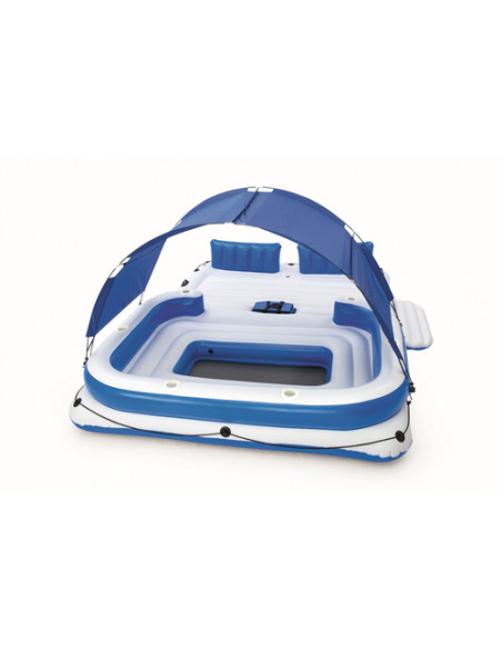 Bestway 43105 galleggiante da piscina e da spiaggia Blu, Bianco Fantasia Vinile Isola galleggiante