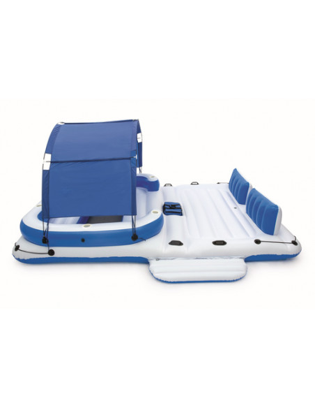 Bestway 43105 galleggiante da piscina e da spiaggia Blu, Bianco Fantasia Vinile Isola galleggiante