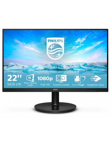 Philips V Line 221V8/00 Monitor PC 54,6 cm (21.5") 1920 x 1080 Pixel Full HD LED Nero