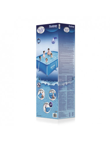 Bestway Steel Pro 56403 piscina fuori terra Piscina con bordi Piscina rettangolare 2300 L Blu