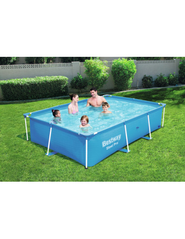 Bestway Steel Pro 56403 piscina fuori terra Piscina con bordi Piscina rettangolare 2300 L Blu