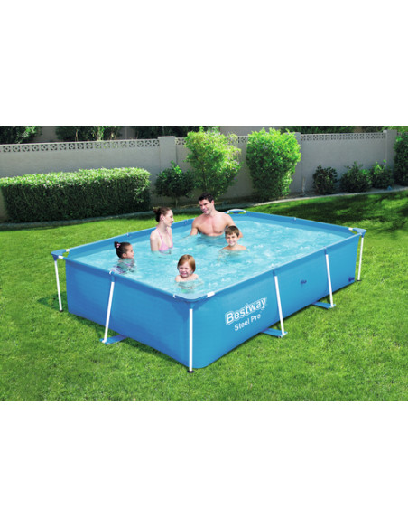 Bestway Steel Pro 56403 piscina fuori terra Piscina con bordi Piscina rettangolare 2300 L Blu
