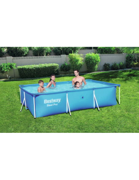 Bestway Steel Pro 56404 piscina fuori terra Piscina con bordi Piscina rettangolare 3300 L Blu