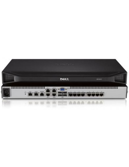DELL DMPU108E-G01 switch per keyboard-video-mouse (kvm) Montaggio rack Argento