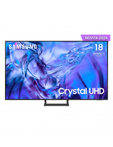 Samsung TV Crystal UHD 4K 65” UE65DU8570UXZT Smart TV Wi-Fi Titan Gray 2024, Processore Crystal 4K, 4K Upscaling, AirSlim Desi
