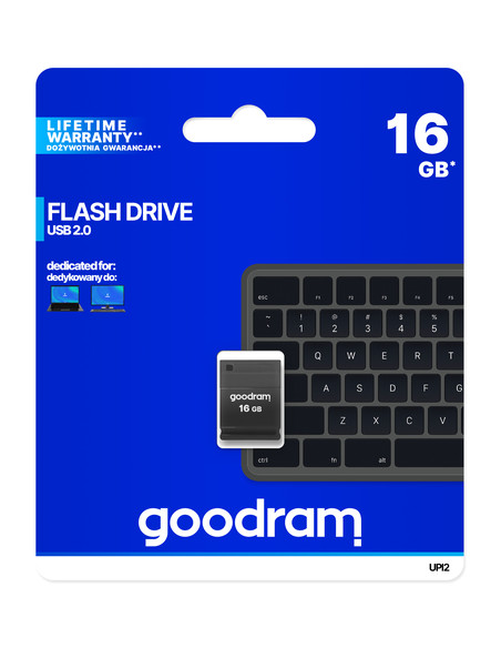 Goodram UPI2 unità flash USB 16 GB USB tipo A 2.0 Nero