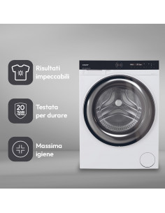 Candy BS 49B9-S lavatrice Caricamento frontale 9 kg 1400 Giri/min Nero, Bianco