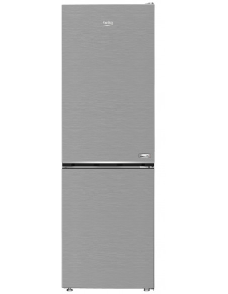 Beko Frigorifero Combi 1.80cm, Classe C, Total NF, Compressore ProSmart™Inverter, Metal Look, AeroFlow, HarvestFresh, 35 dBA