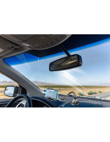 Cellularline Hug Flexi XL - Universal Supporto smartphone da auto con fissaggio a ventosa