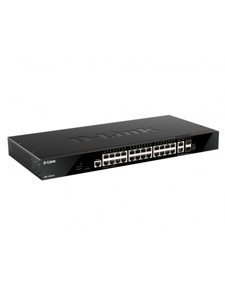 D-Link DGS-1520-28/E switch di rete Gestito L3 10G Ethernet (100/1000/10000) 1U Nero