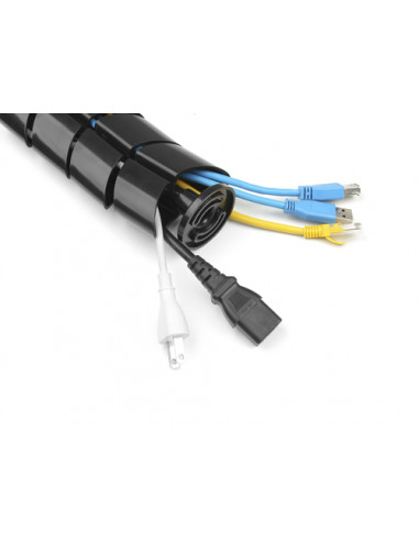 Equip 650861 organizer per cavi Scrivania Guaina intrecciata per cavi Nero 1 pz