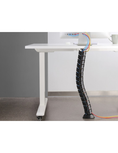 Equip 650861 organizer per cavi Scrivania Guaina intrecciata per cavi Nero 1 pz