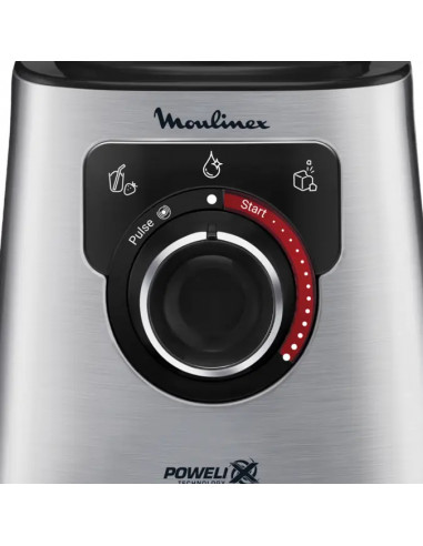 Moulinex LM871D Frullatore PerfectMix+ Silver con caraffa in vetro