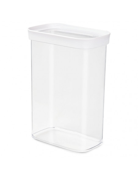 EMSA Optima Rettangolare Contenitore 2,2 L Trasparente, Bianco 1 pz