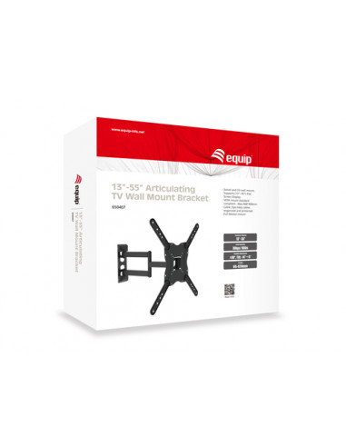 Equip Staffa per montaggio a parete del televisore articolato da 23” a 55”
