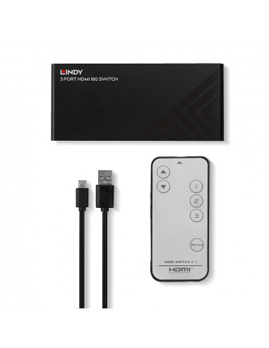 Lindy 38232 conmutador de vídeo HDMI